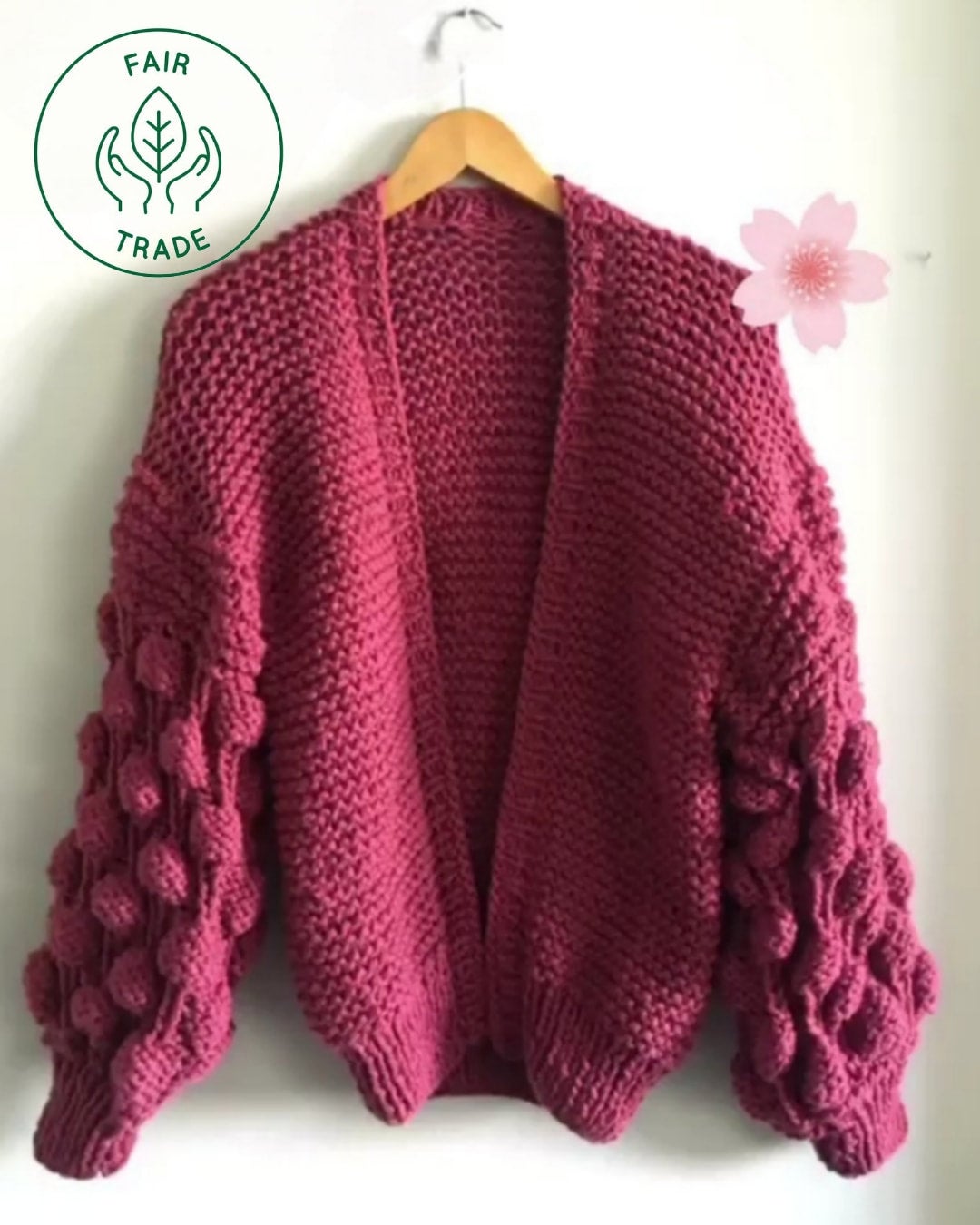 Handmade cardigan on sale