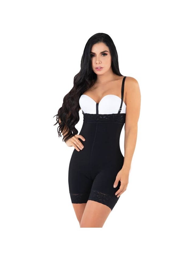  The Best Fajas Colombianas Fresh and Light Thigh-Hug Braless  Body-Shaper Fit That Flatters Waist To A Beige : Clothing, Shoes & Jewelry